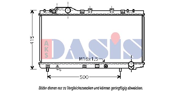 AKS DASIS Radiaator,mootorijahutus 210182N